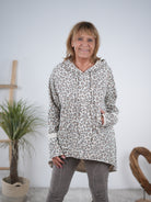 Longhoody im Leo Look Vanille