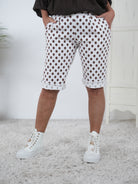 Niedliche Short im Dot Design Weiß