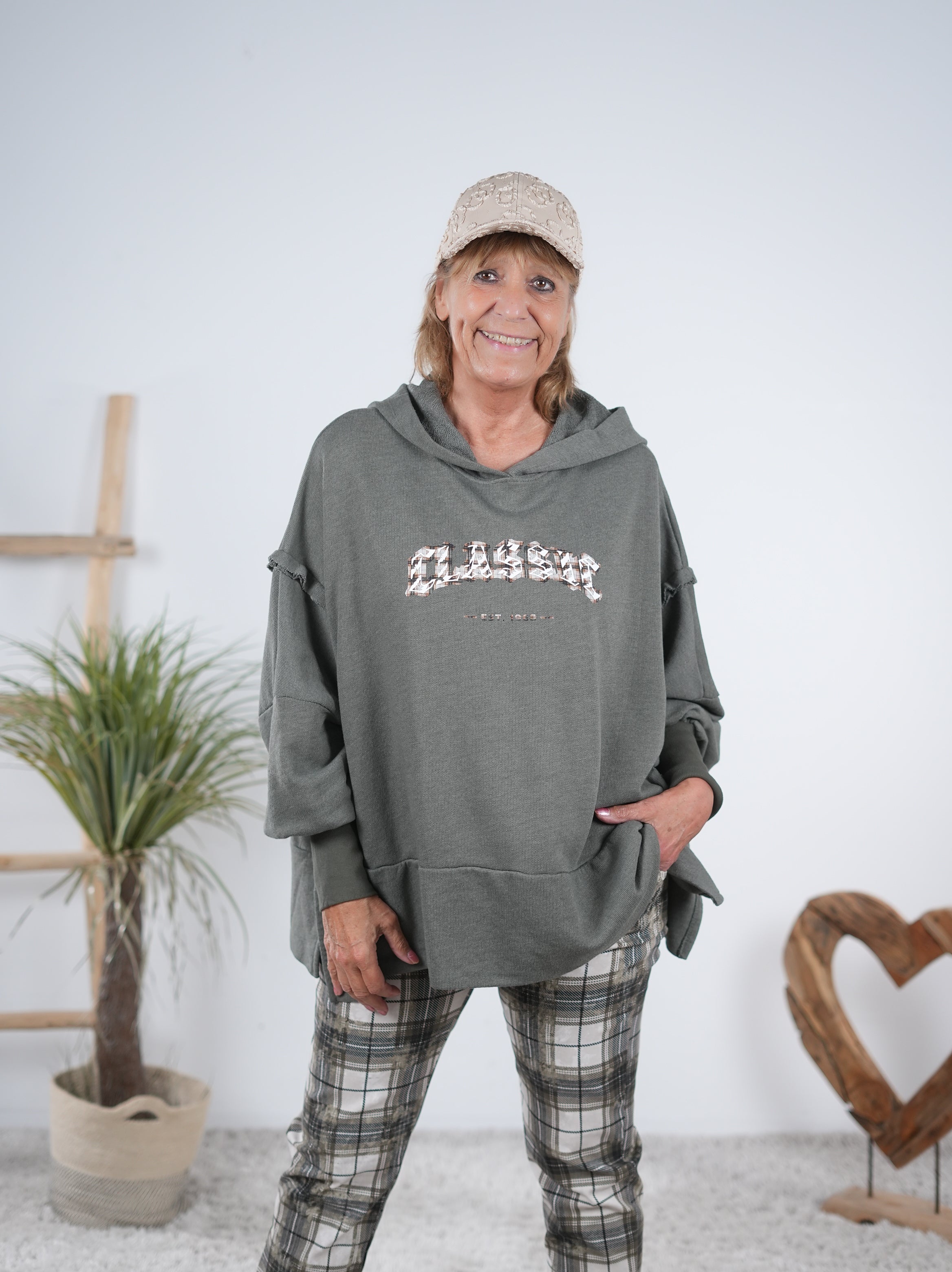 oversize Hoody mit 3D Print