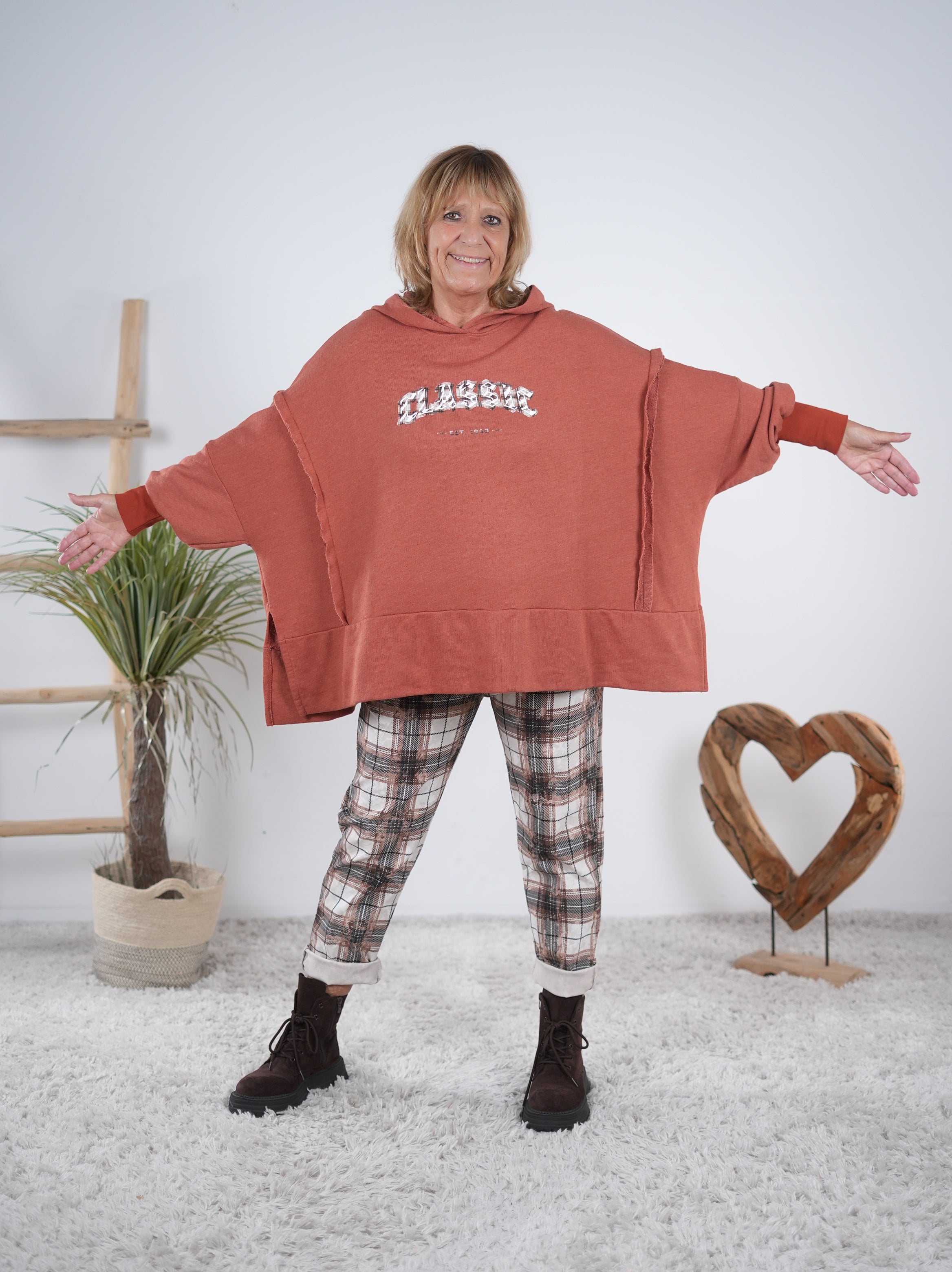 oversize Hoody mit 3D Print