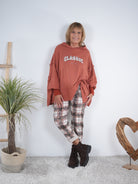 oversize Hoody mit 3D Print