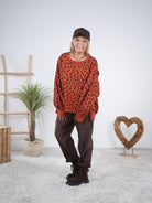 oversize Leo Sweater mit Außennähten