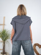 oversize Pullunder mit Kapuze