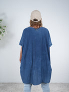 oversize Basic Shirt im Vokuhila Schnitt