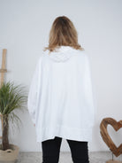 oversized Hoody im Vokuhila Schnitt mit großen Buchstaben