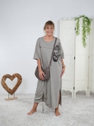 oversized Kleid mit großem Skull Print