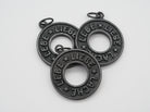 SchauTime Amulett L, Lebe Liebe Lache, schwarz