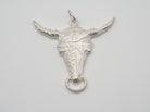 SchauTime Amulett L, Stier-Motiv Silber