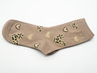 Socken ~leo~ Taupe mit Leo Herz