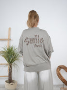 Sportliche Sweat-Jacke mit Linksnähte