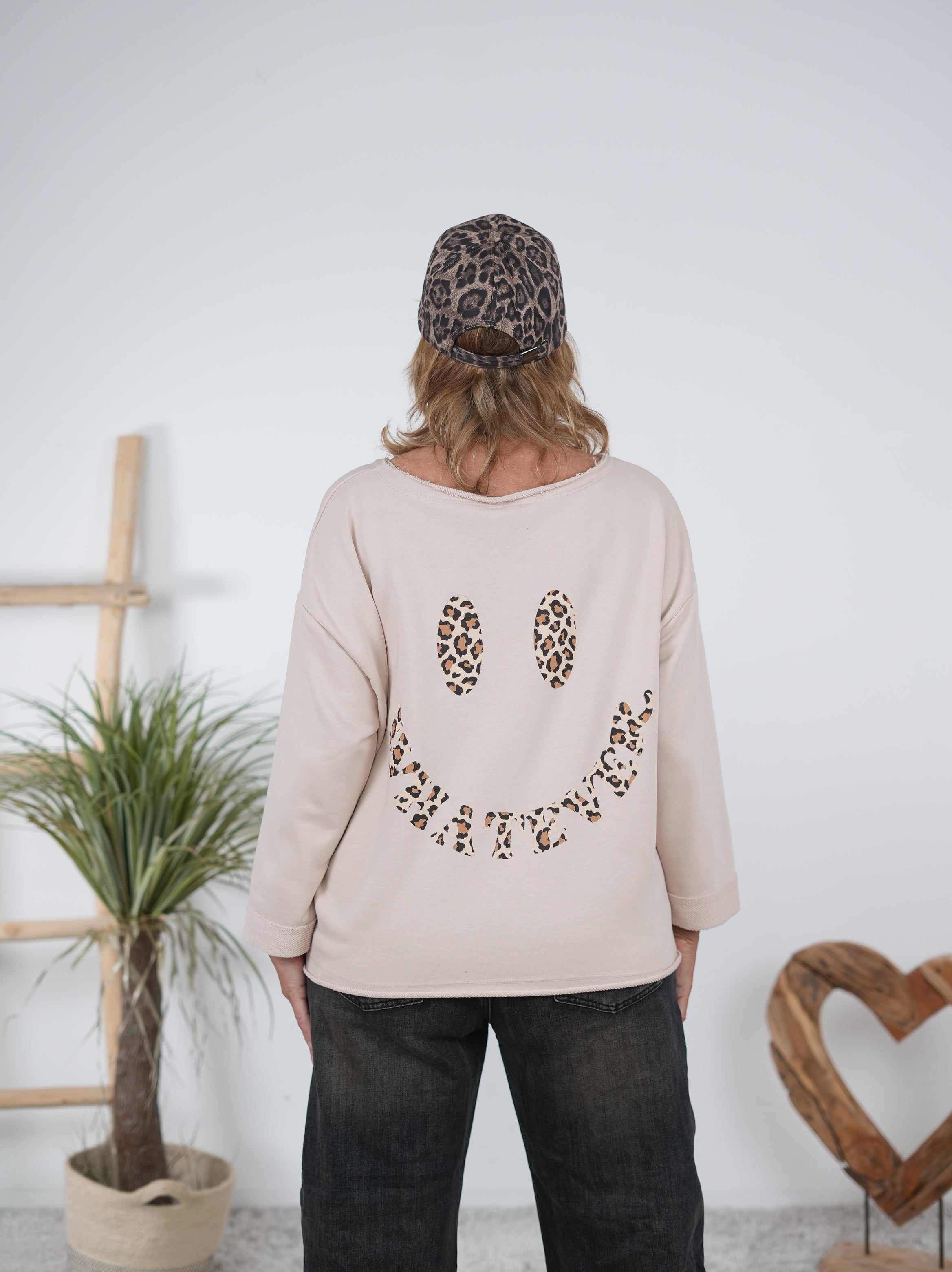 Süßes Sweaty mit Smiley Print