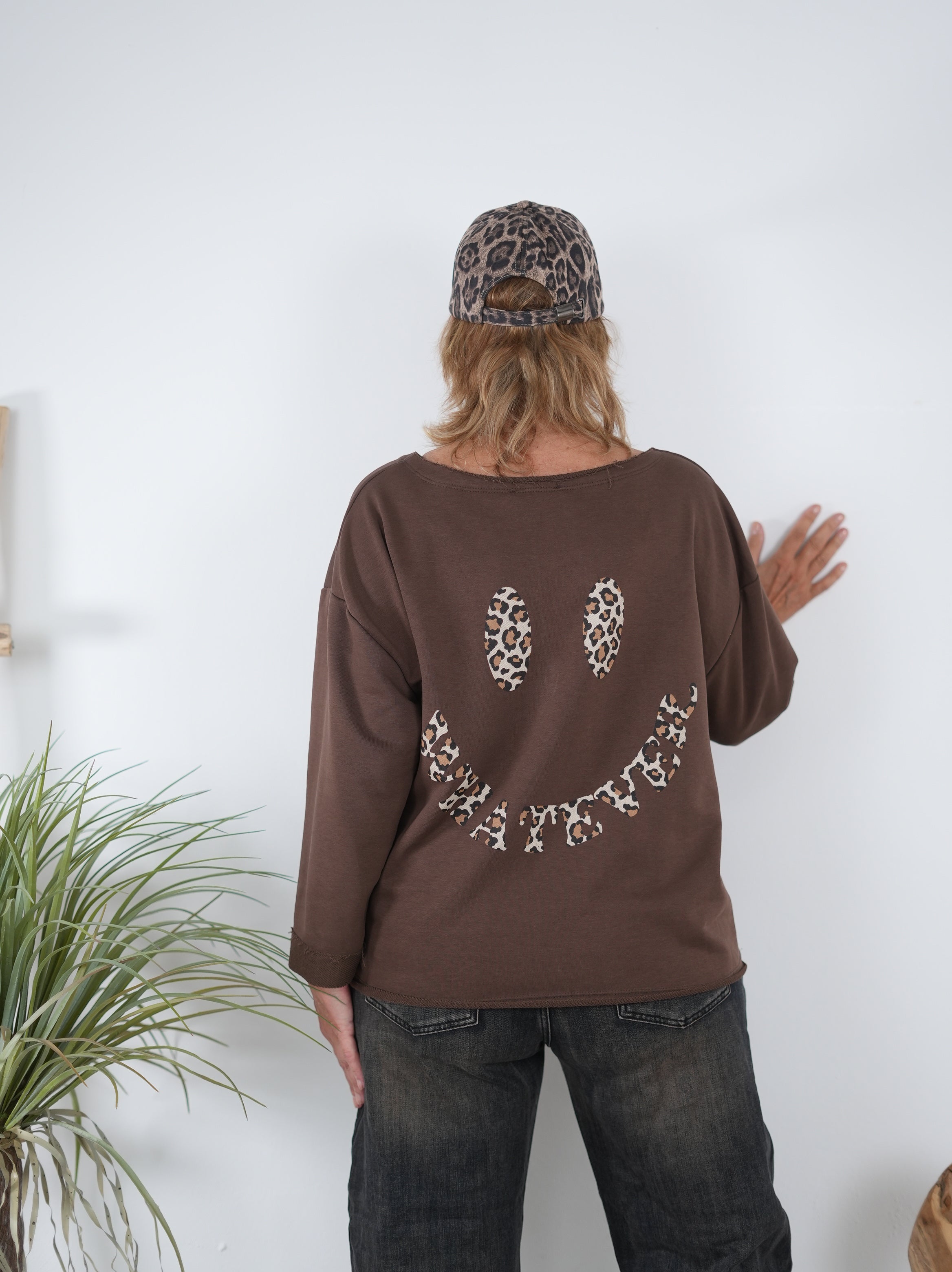 Süßes Sweaty mit Smiley Print