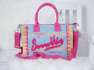 Verspielte Tasche, "summervibe" Blau Pink