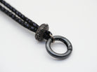 SchauTime Wechselkette, Leder schwarz Schwarz | Strass
