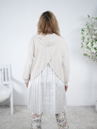 Weicher Hoody mit Plissee