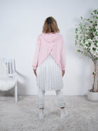 Weicher Hoody mit Plissee