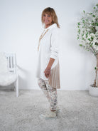 Weicher Hoody mit Plissee